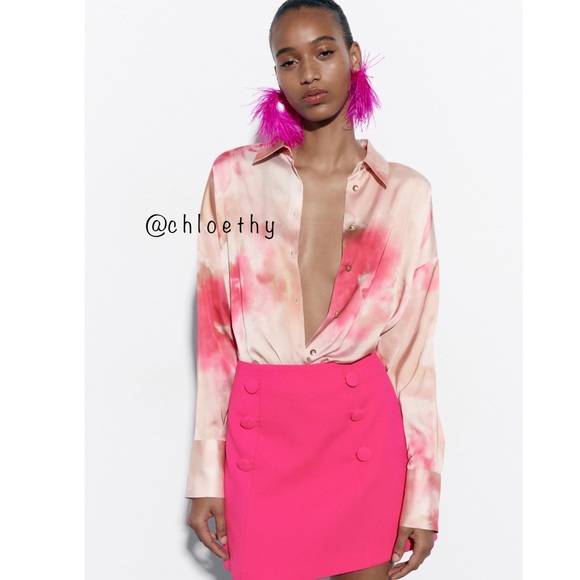 Zara FEATHER EARRINGS - Picture 5 of 5